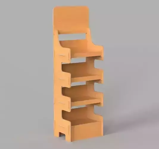 Shelf Stand H155 x W48 x D38 cm Plywood Furniture CNC 