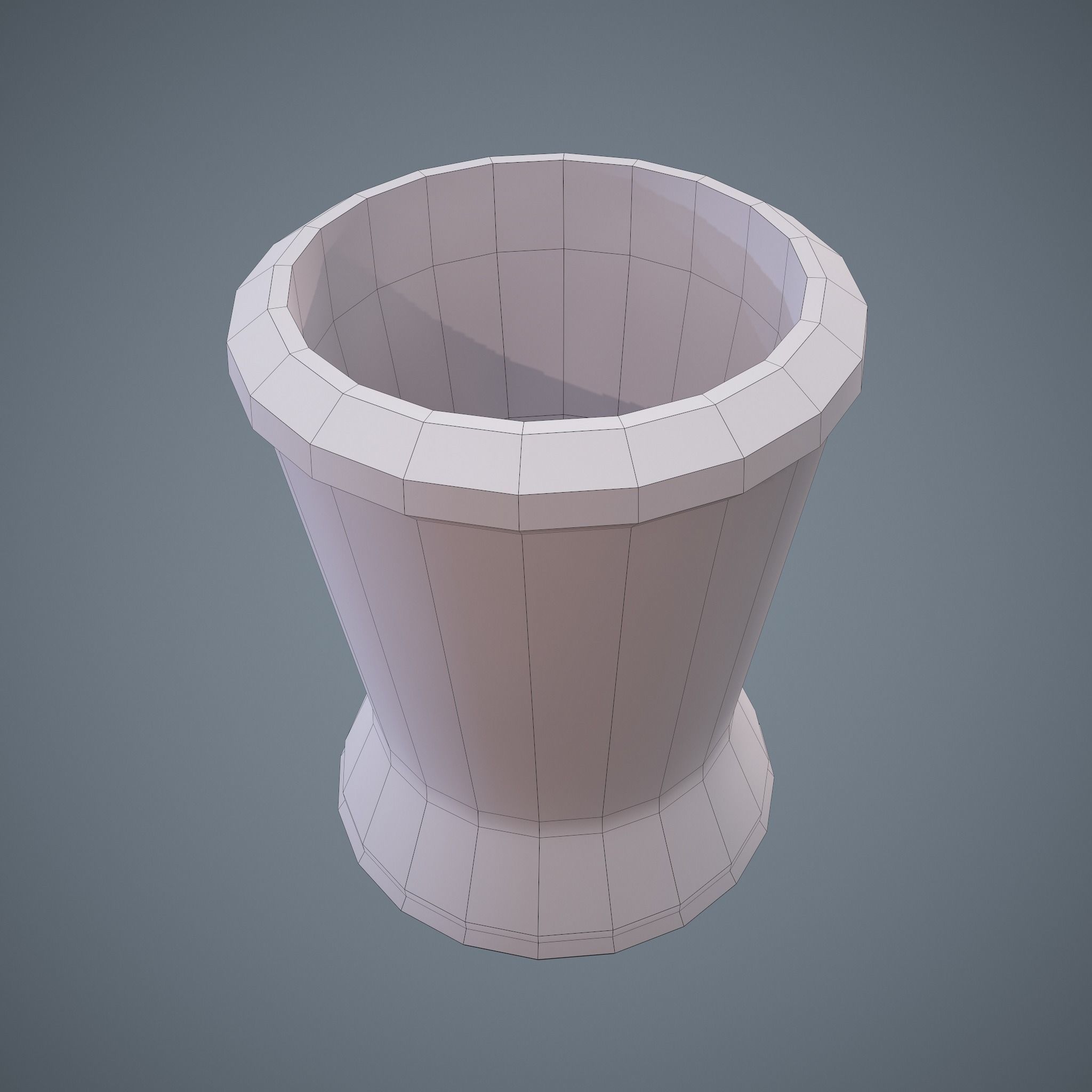 Medieval Tavern Water Cup Free low-poly 3D model_34