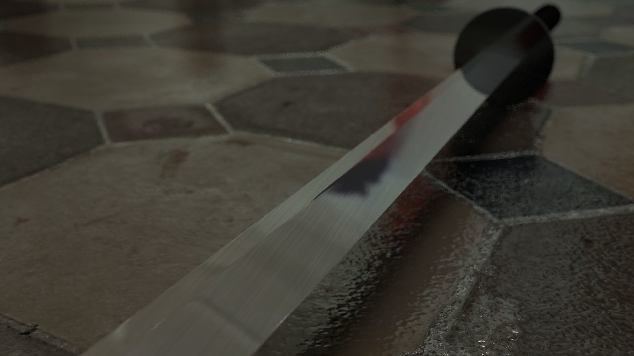 Katana Model Samurai Sword High Definition HD Textured 3D model_2