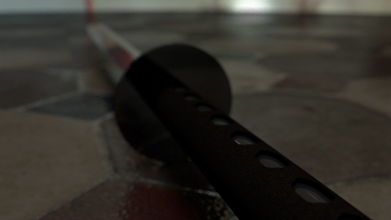 Katana Model Samurai Sword High Definition HD Textured 3D model_5