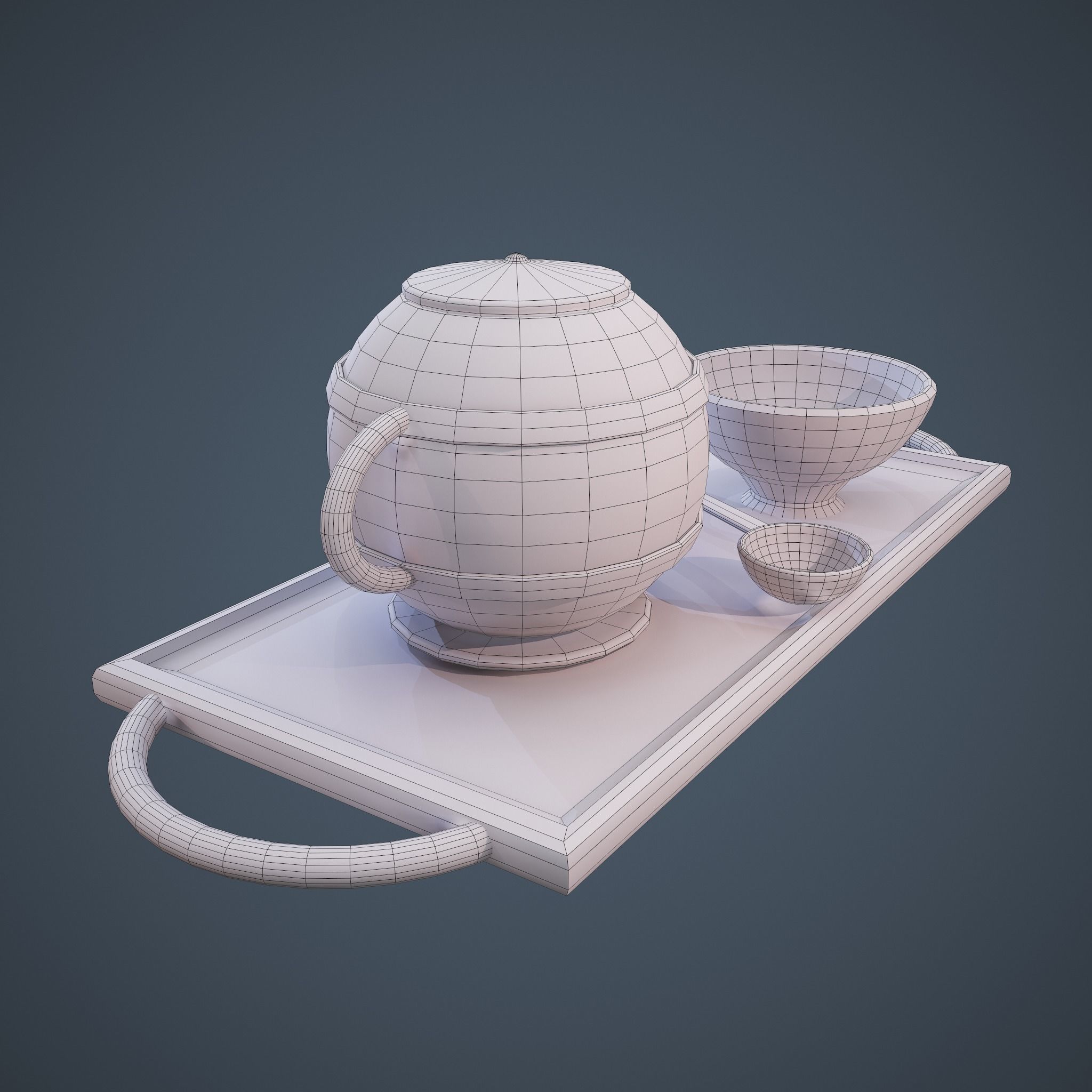 Medieval Tavern Dish Set 3D Model Collection_24