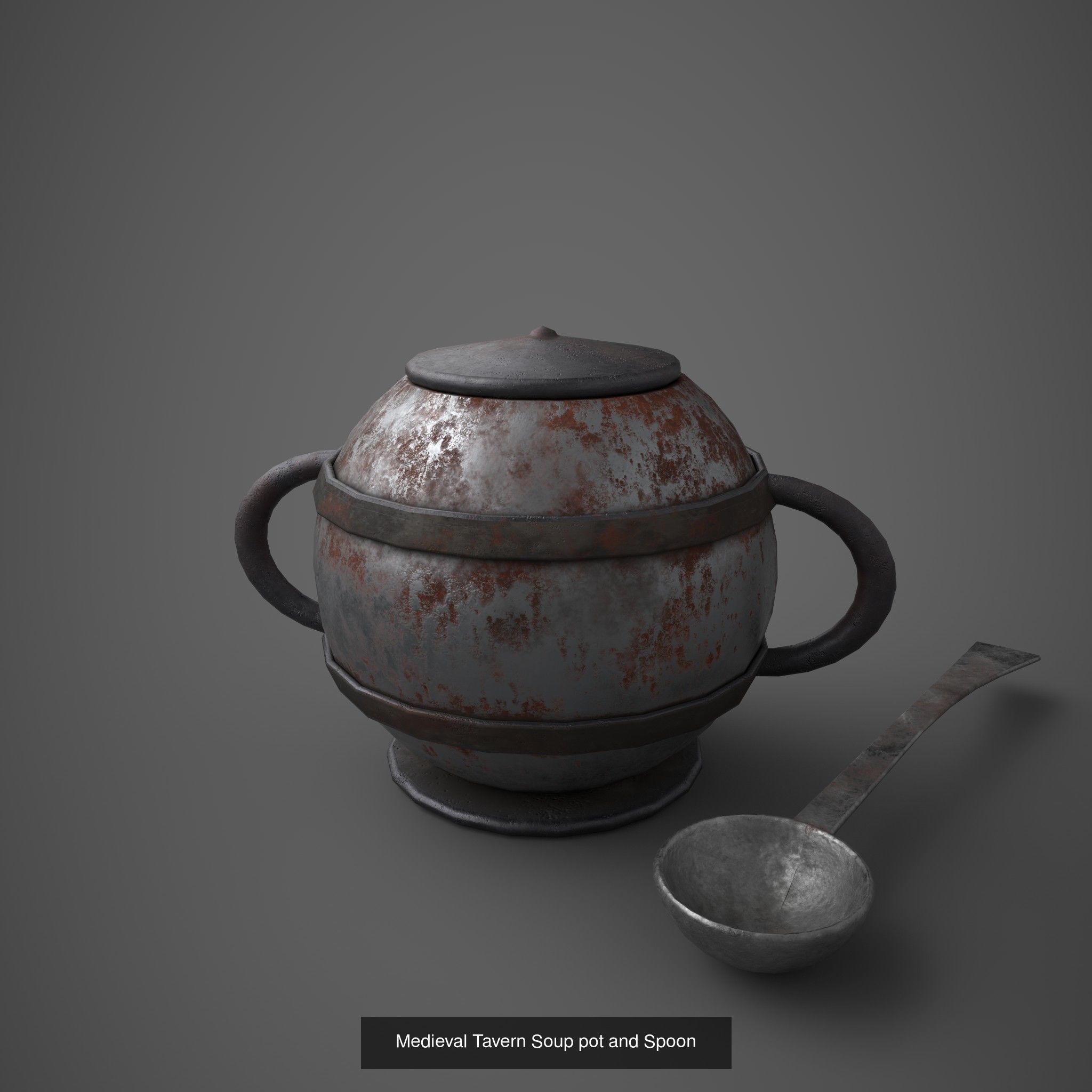 Medieval Tavern Dish Set 3D Model Collection_22