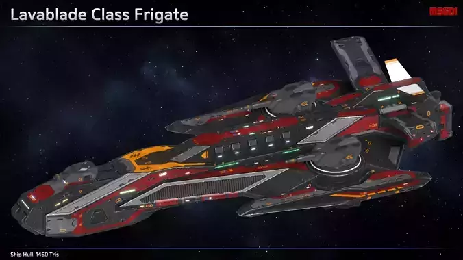 Spaceship Frigate Lavablade