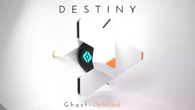 Destiny Ghost - Fast print - Snap fit 3D print model