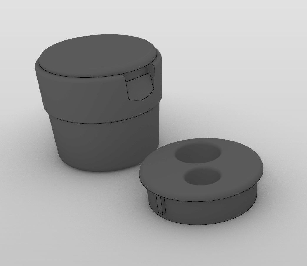 VW Cup Holder 3D print model_2