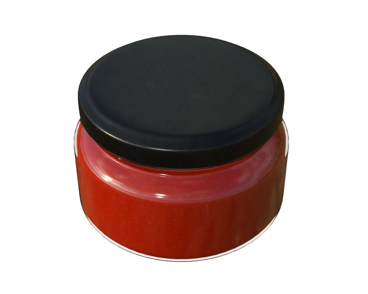 Sauce Jar 01 3D model_4