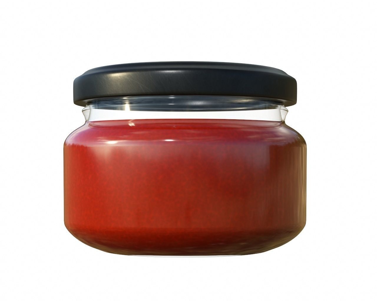 Sauce Jar 01 3D model_2