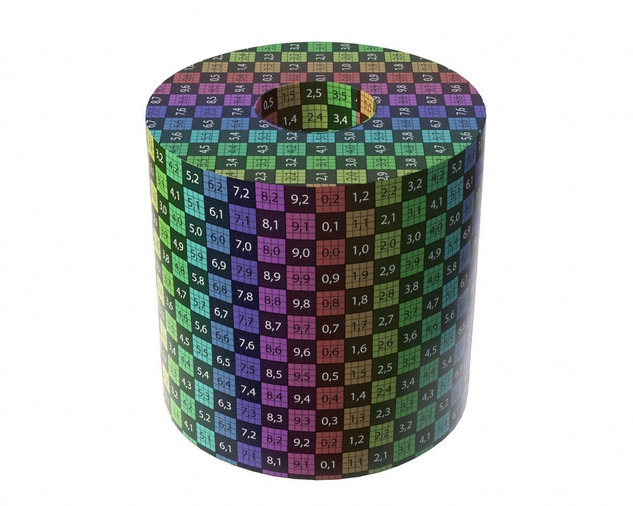 Toilet paper single 3D model_4