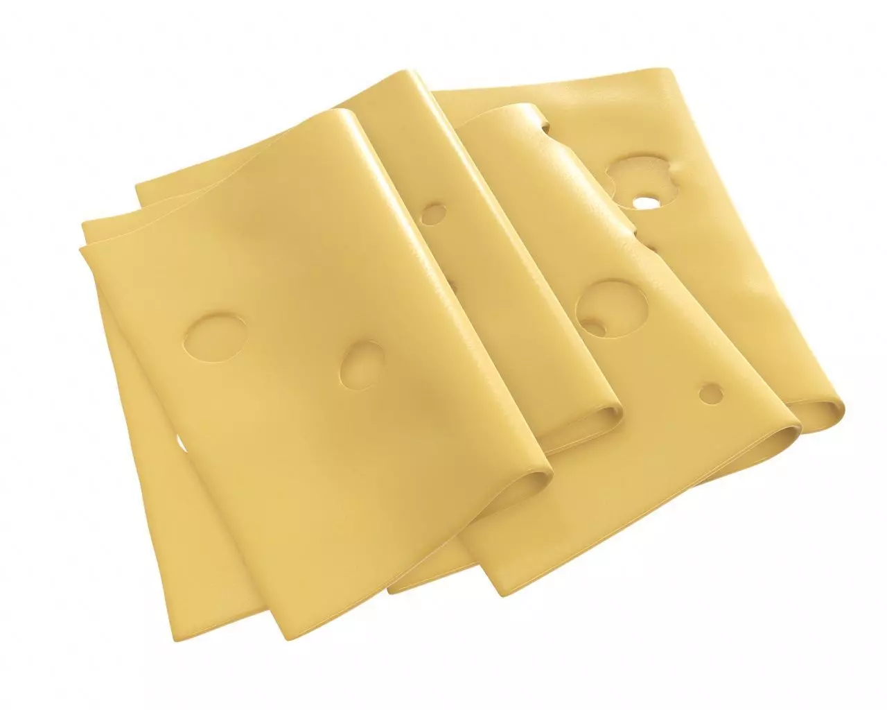 Cheese slices 3D model