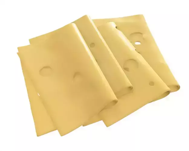 Cheese slices 3D model