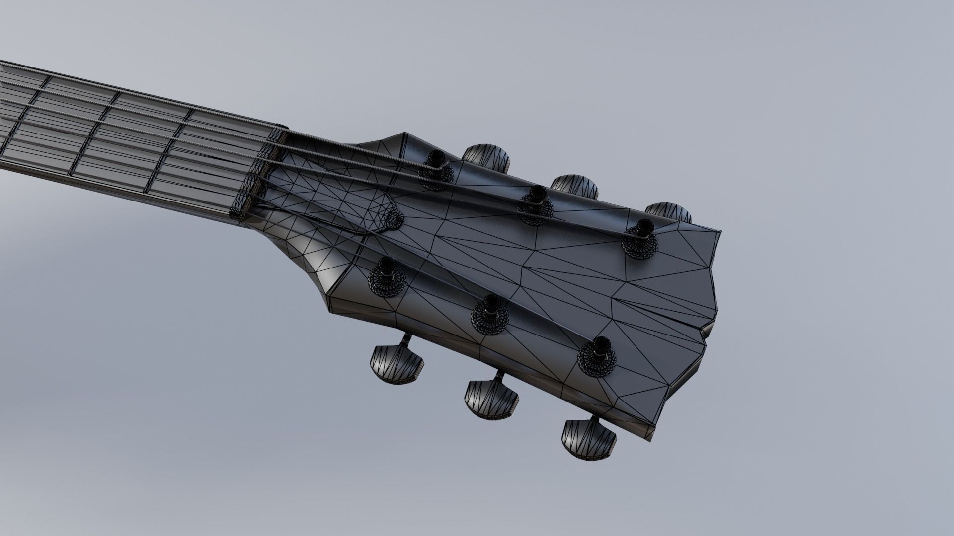 Les Paul electric guitar 3D model_13