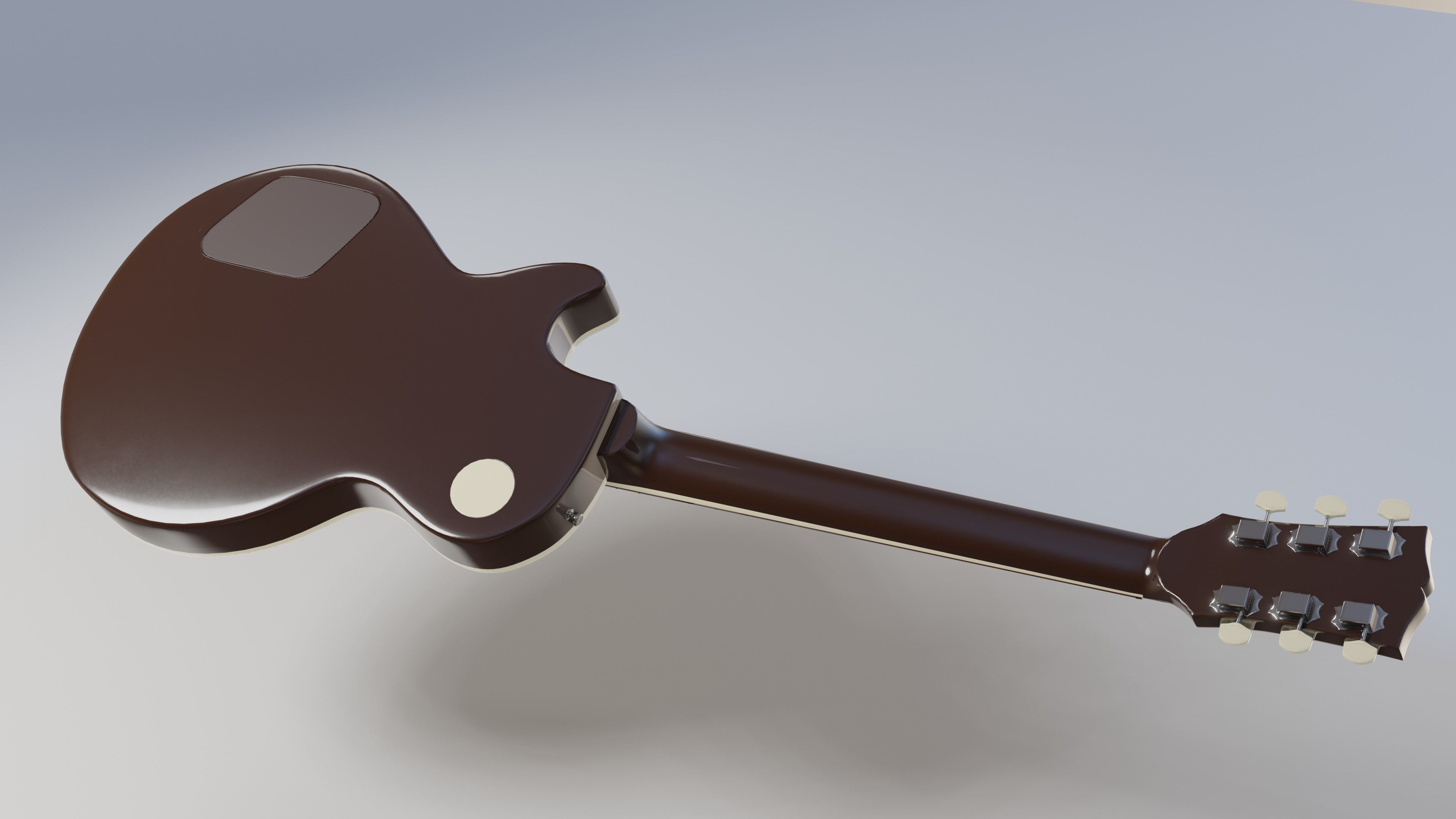 Les Paul electric guitar 3D model_2