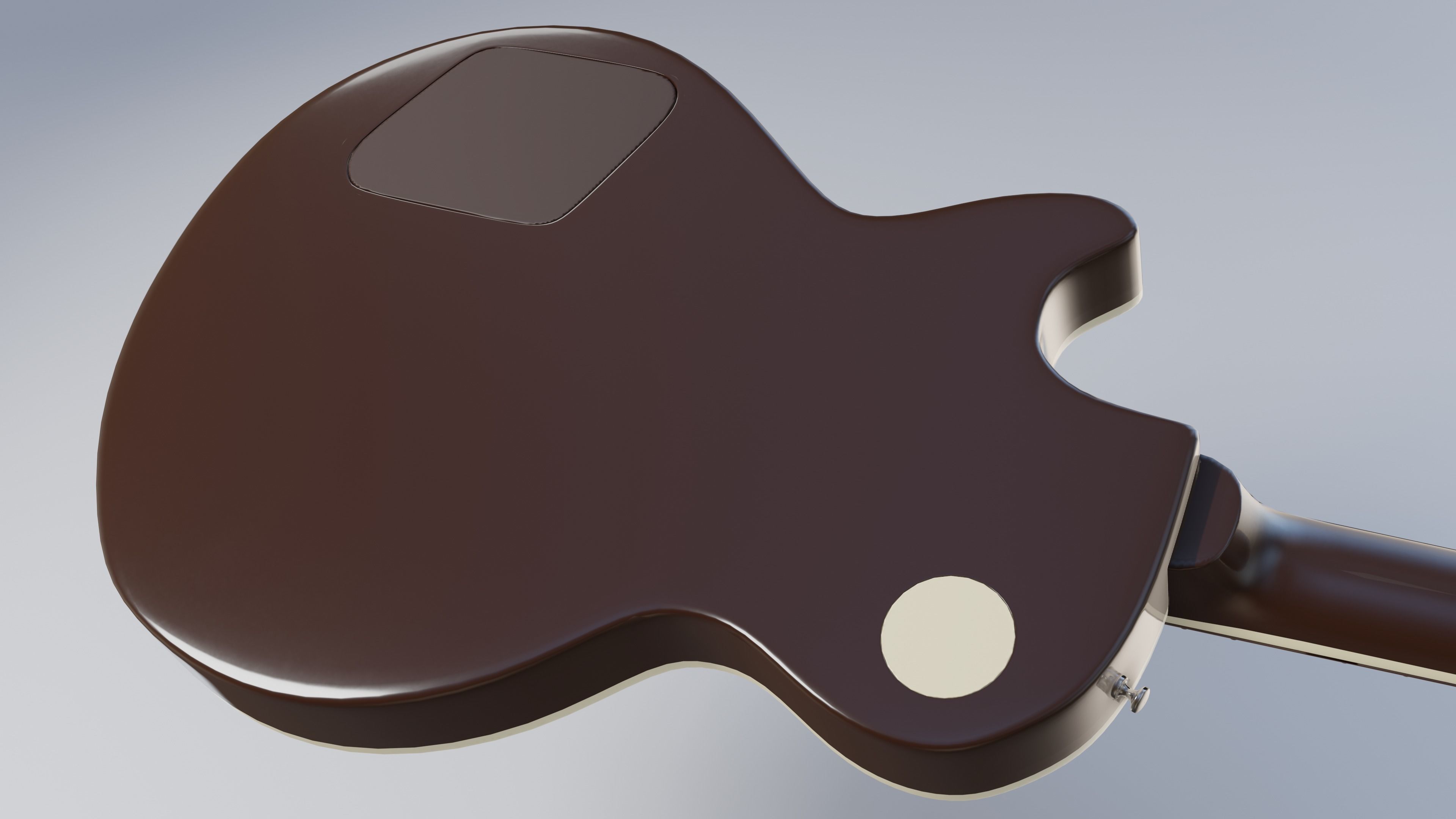 Les Paul electric guitar 3D model_5