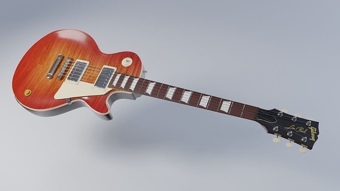 Les Paul electric guitar 3D model