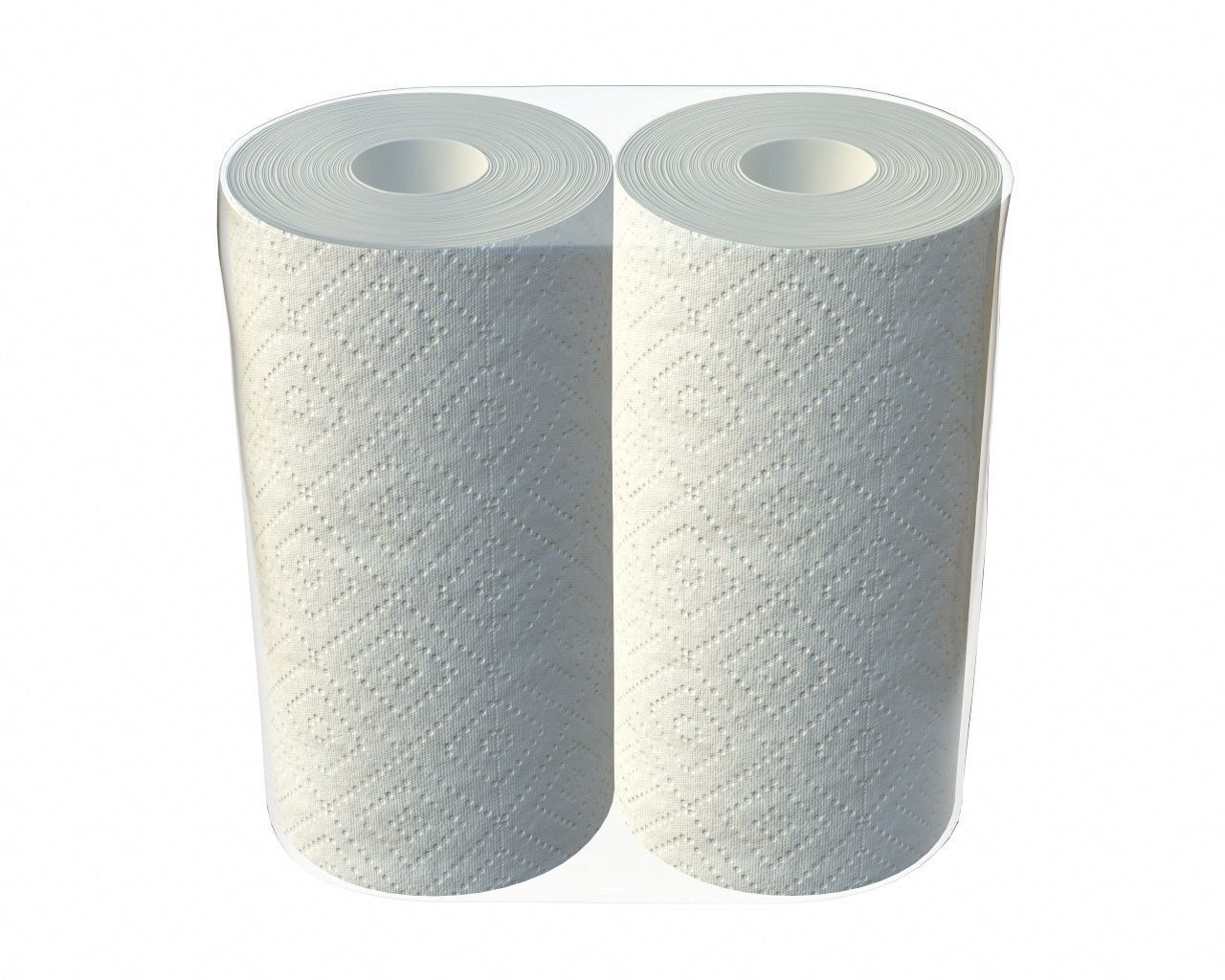 Paper towel 2 pack small 3D model_2