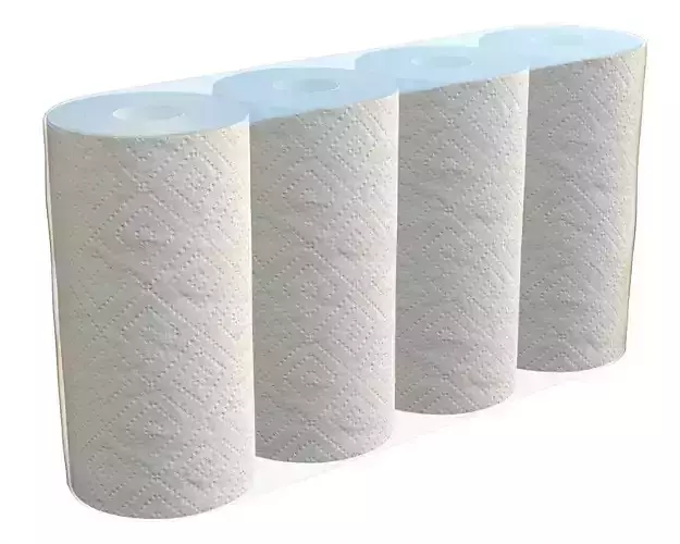 Paper towel 4 pack medium 3D model