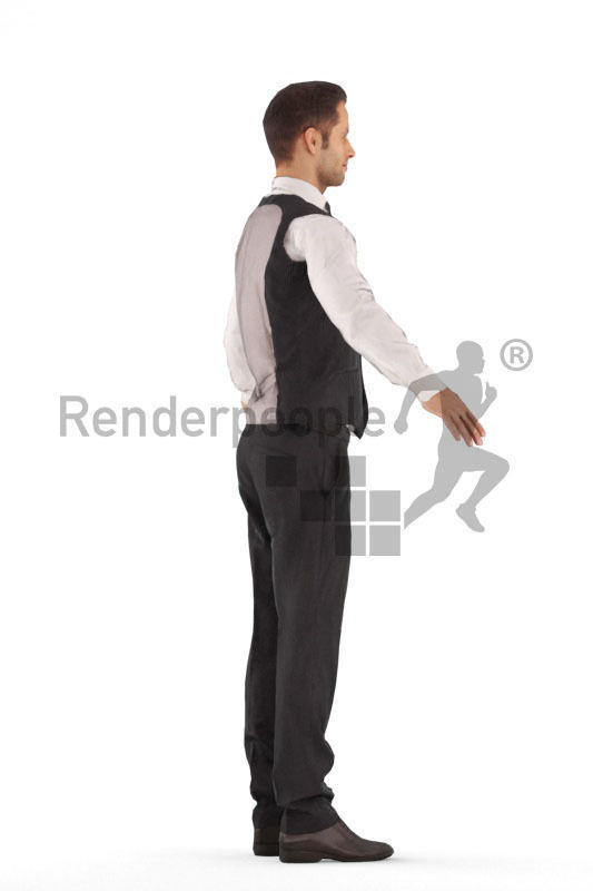 Eric 001 Rigged Business Man Free low-poly 3D model_1