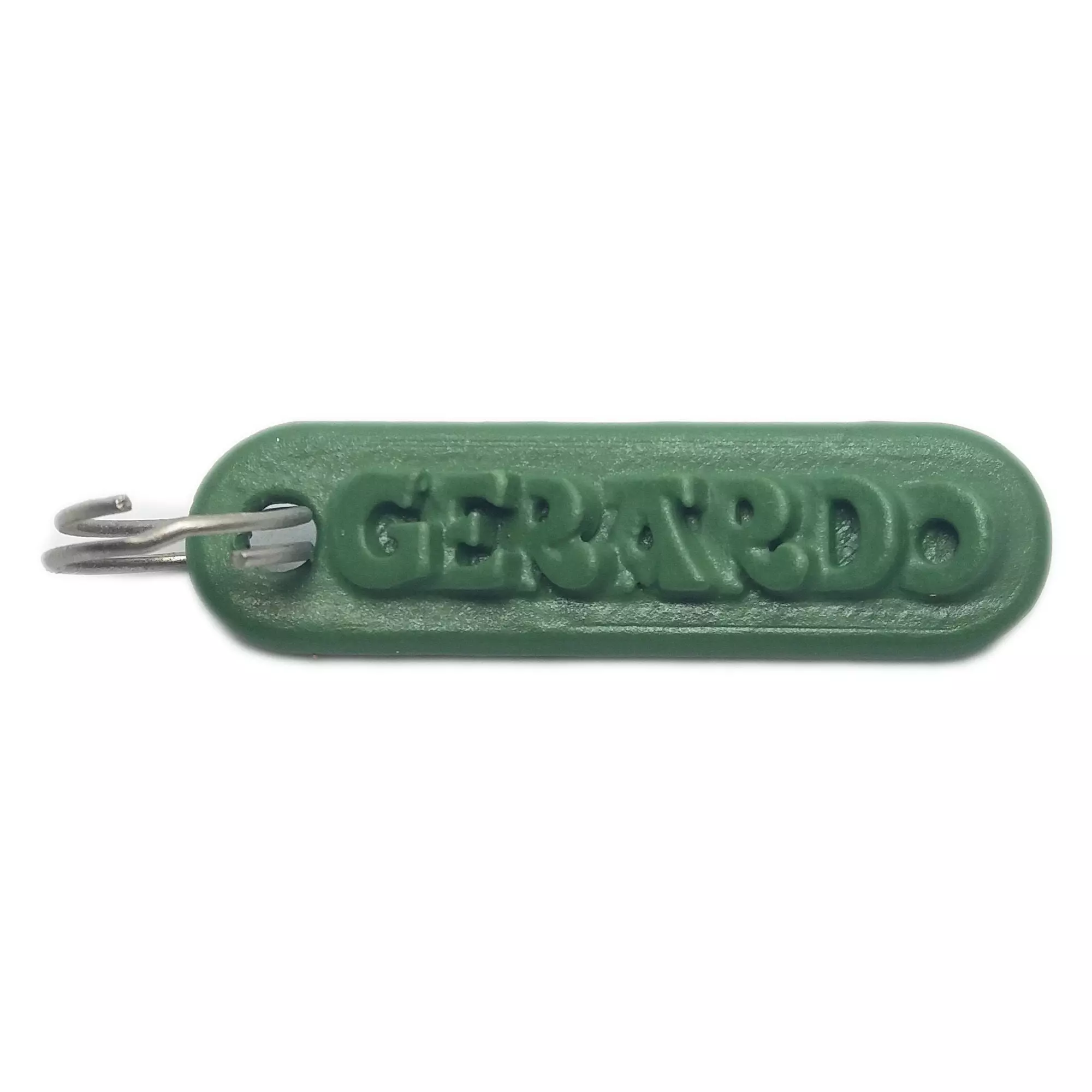 GERARDO Personalized keychain embossed letters 3D print model_0
