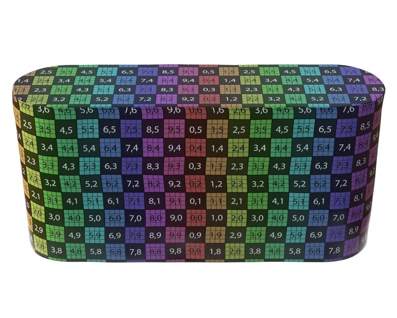 Toilet paper 8 pack large 3D model_4