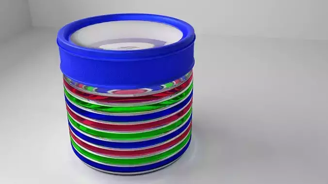 Food Canister 1 - Blue