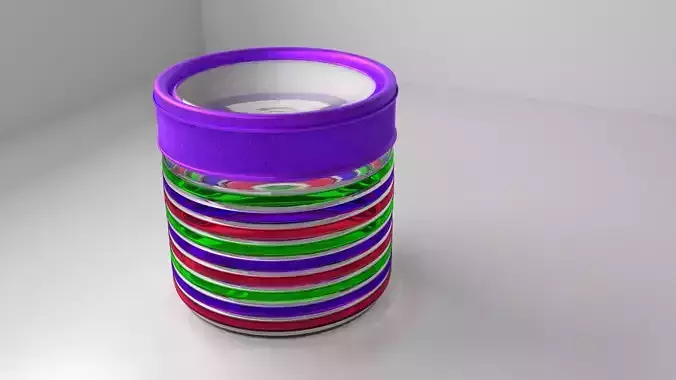 Food Canister 2 - Purple
