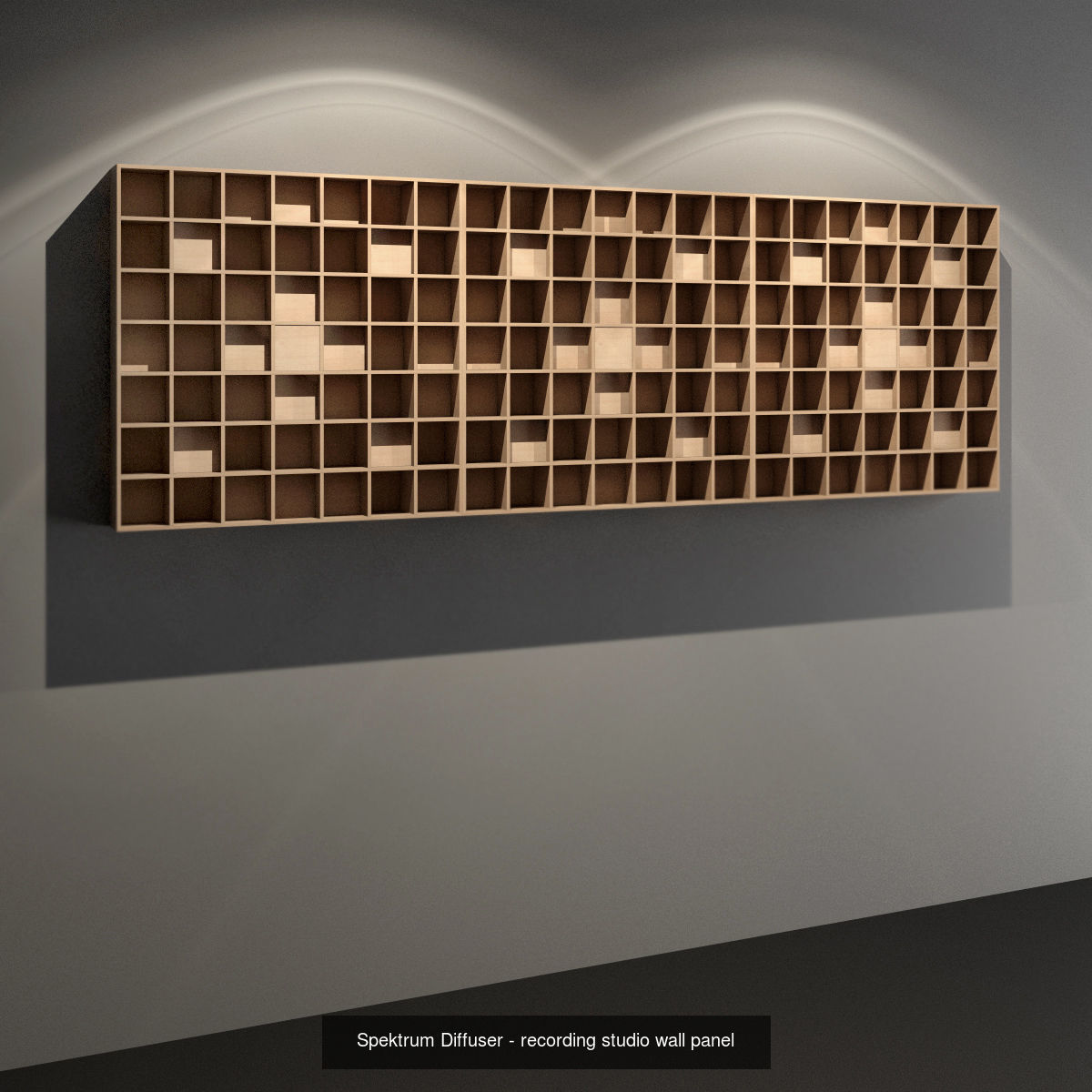 Six Acoustic Wall Panels for Recording Studio Treatment 3D Model Collection_6