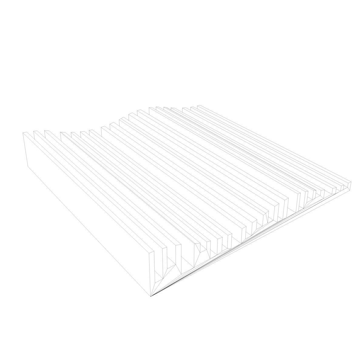 Six Acoustic Wall Panels for Recording Studio Treatment 3D Model Collection_20