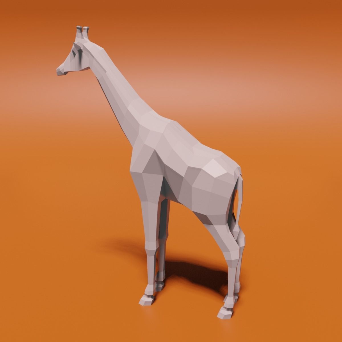 Giraffe 3D model_8