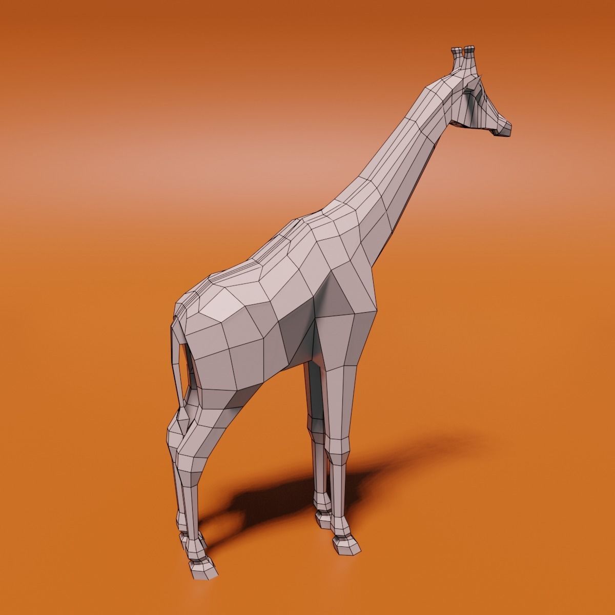 Giraffe 3D model_15