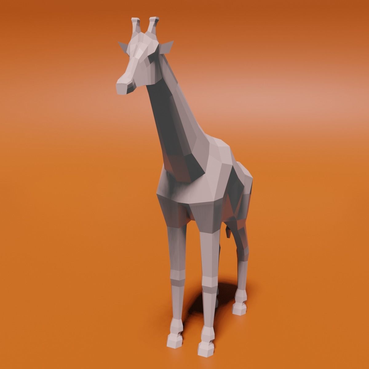 Giraffe 3D model_2