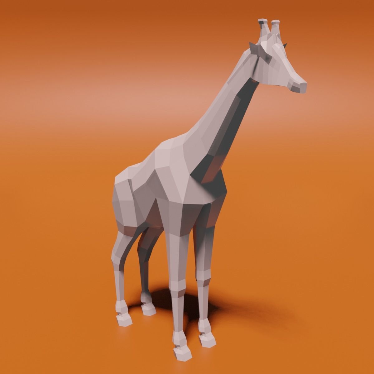 Giraffe 3D model_4