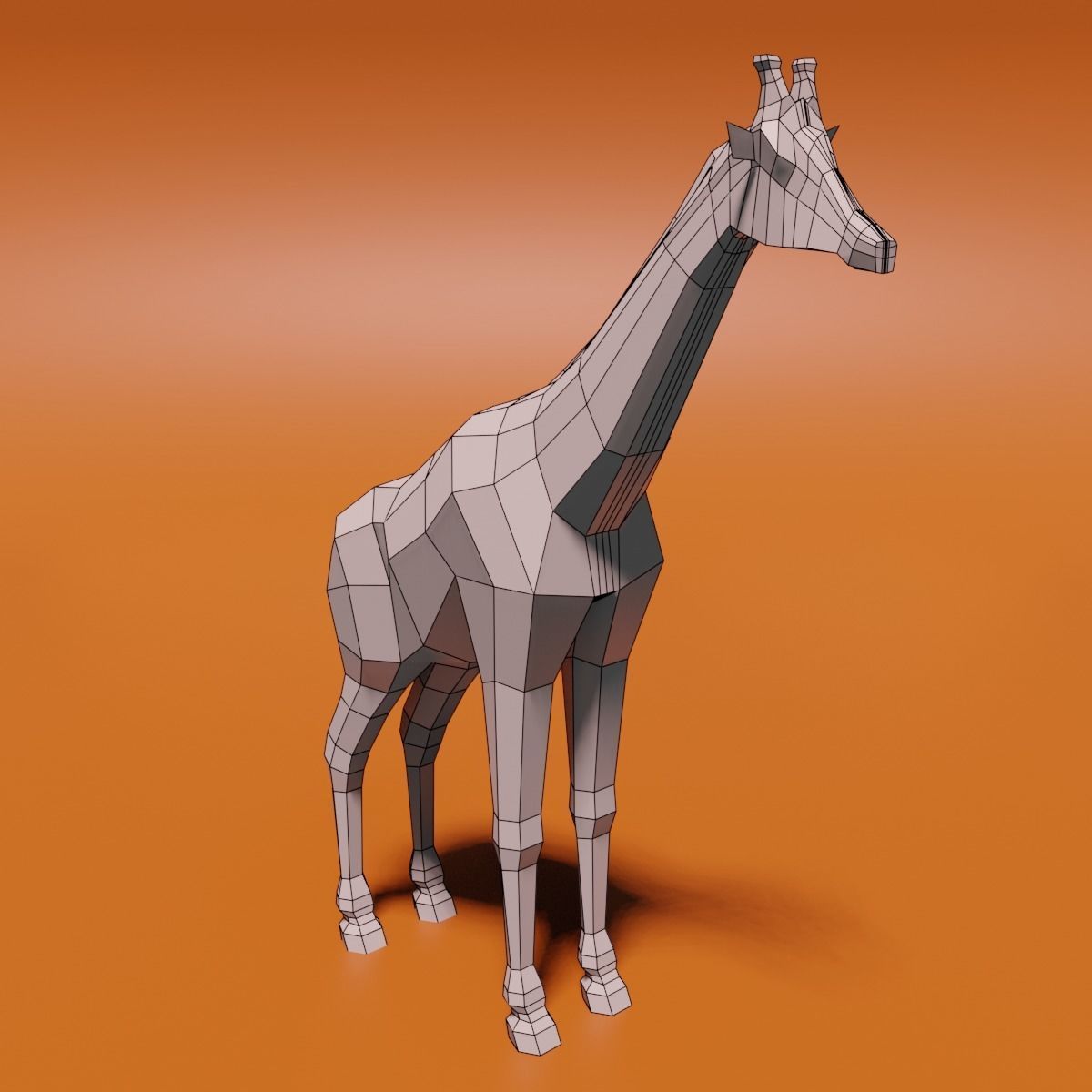 Giraffe 3D model_14
