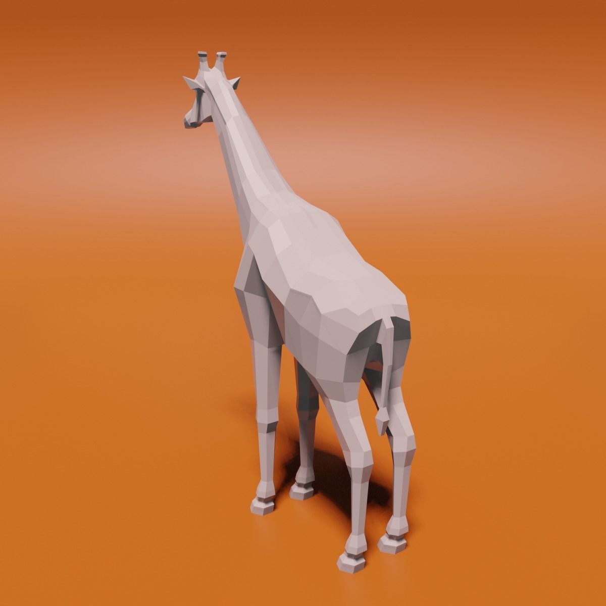 Giraffe 3D model_7