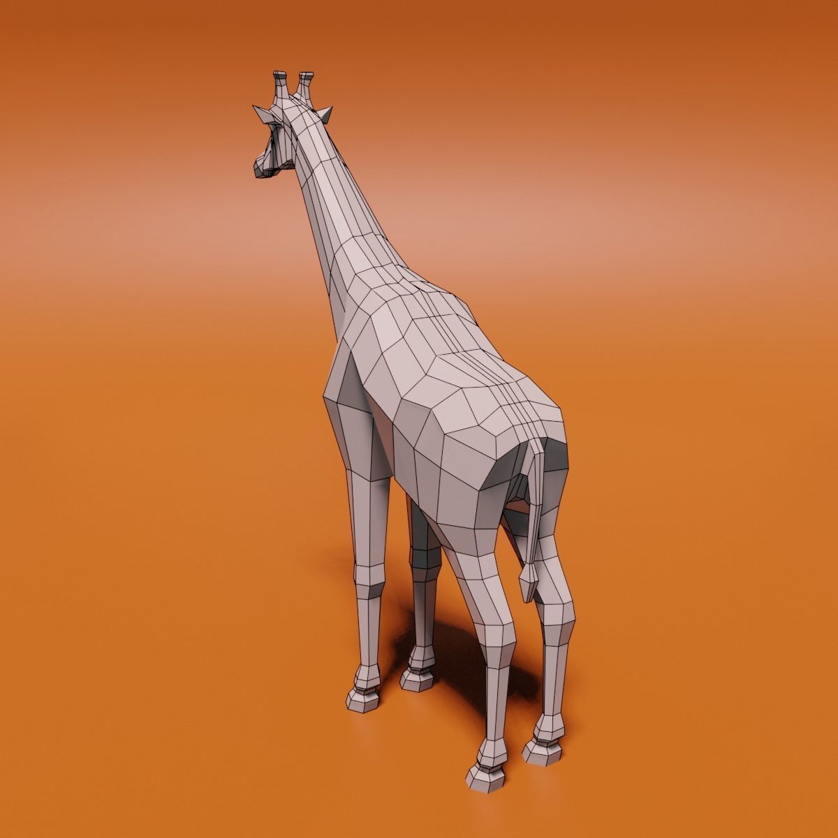Giraffe 3D model_17