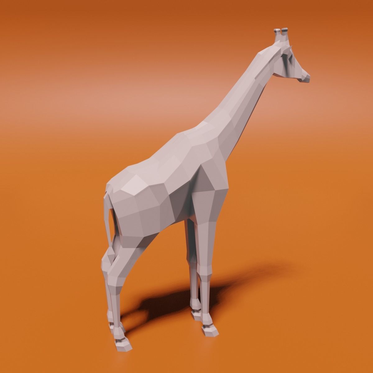 Giraffe 3D model_5