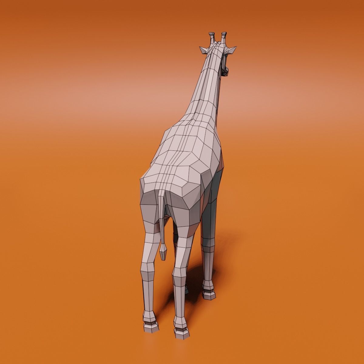 Giraffe 3D model_16