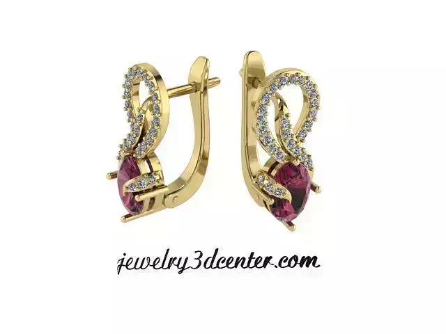 earrings ER 09 3D print model