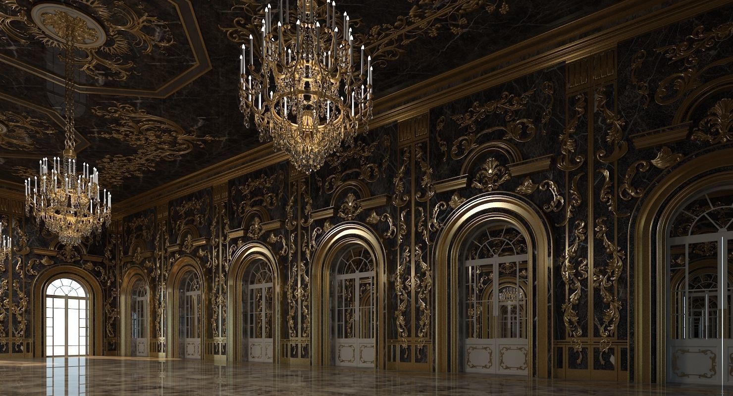 Classic Interior 313 3D model_5