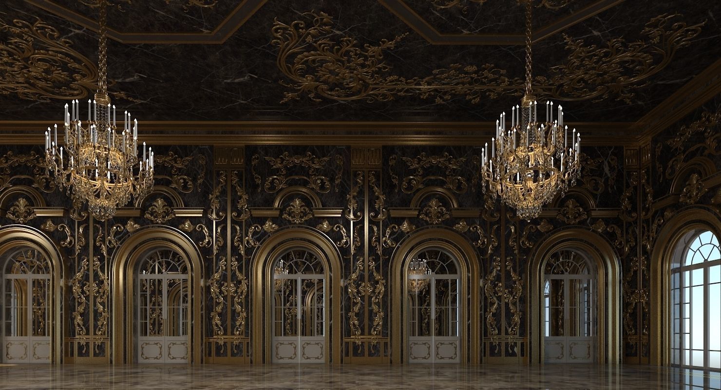 Classic Interior 313 3D model_2