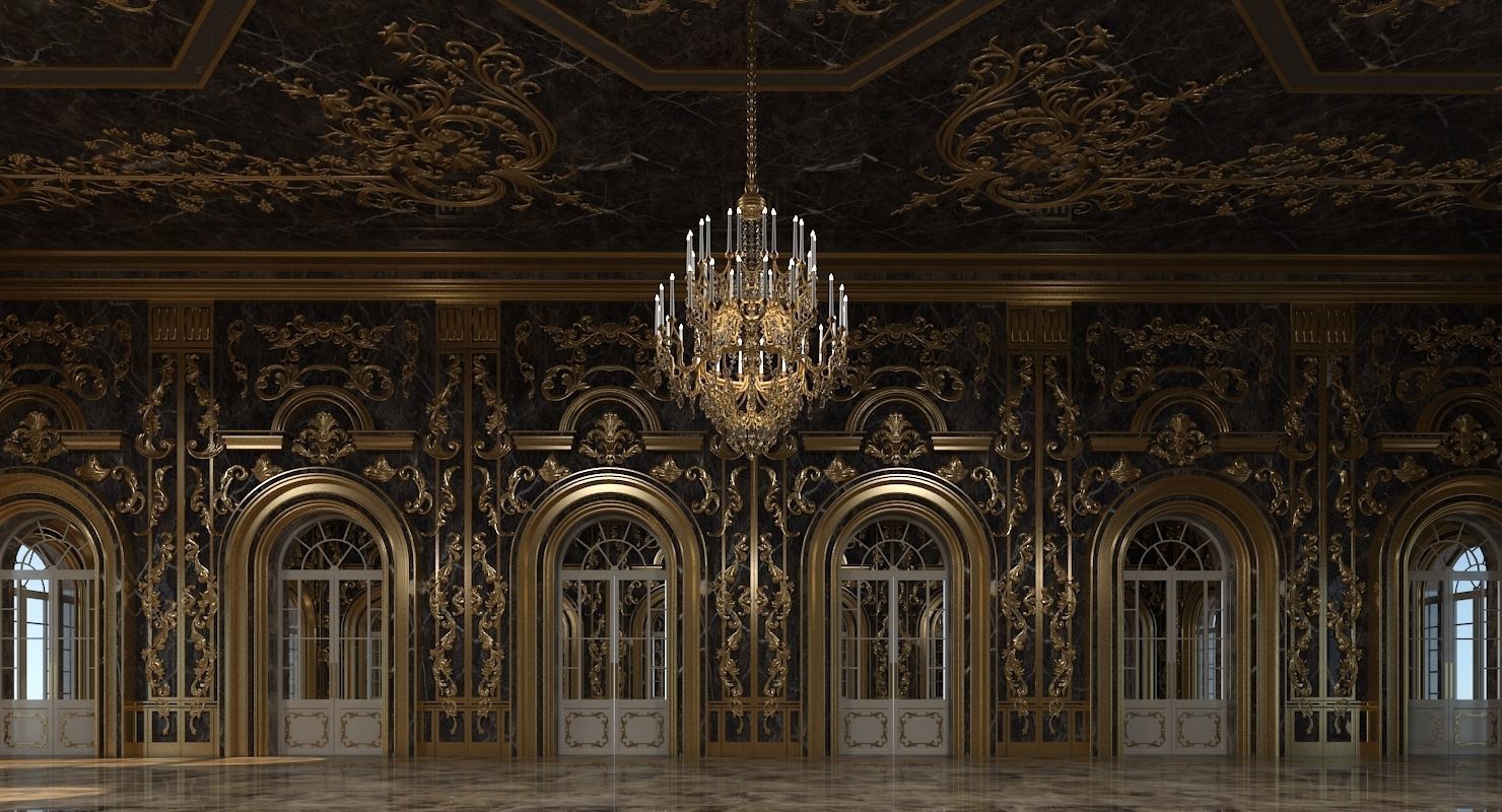 Classic Interior 313 3D model_3