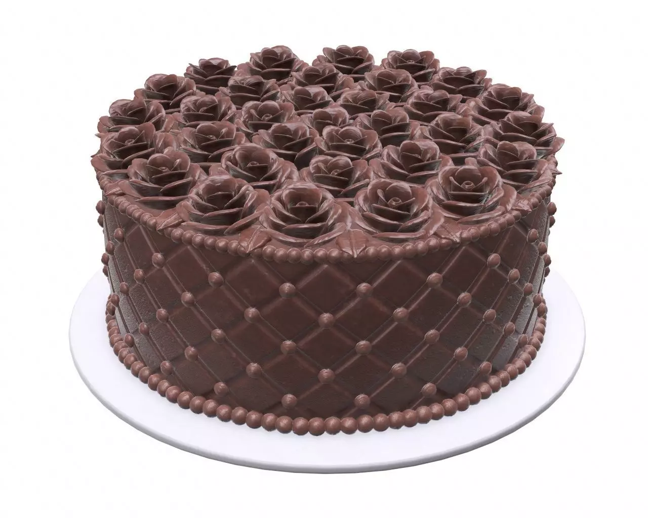 Chocolate cake 3D model