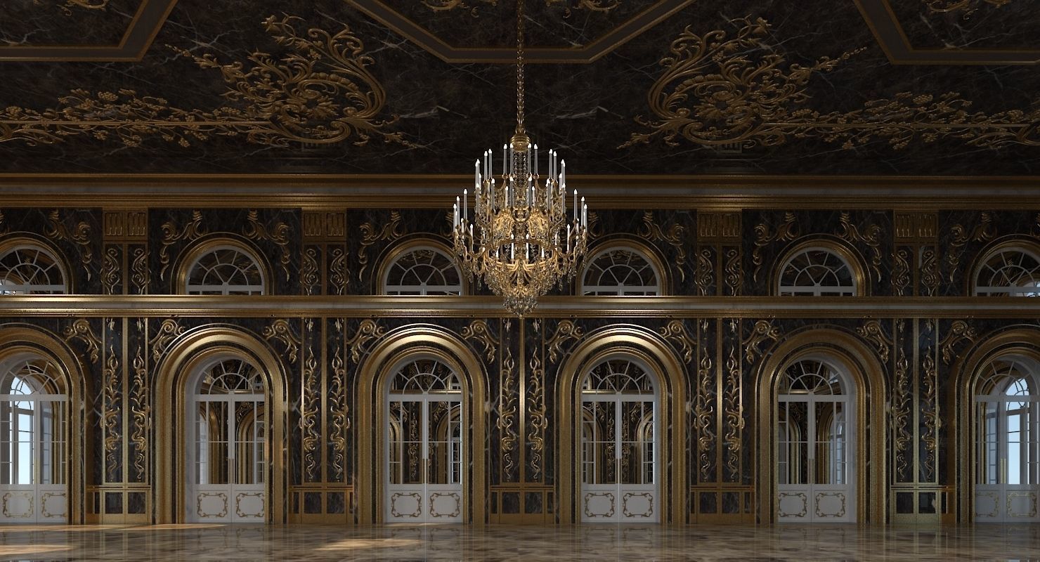 Classic Interior 314 3D model_3