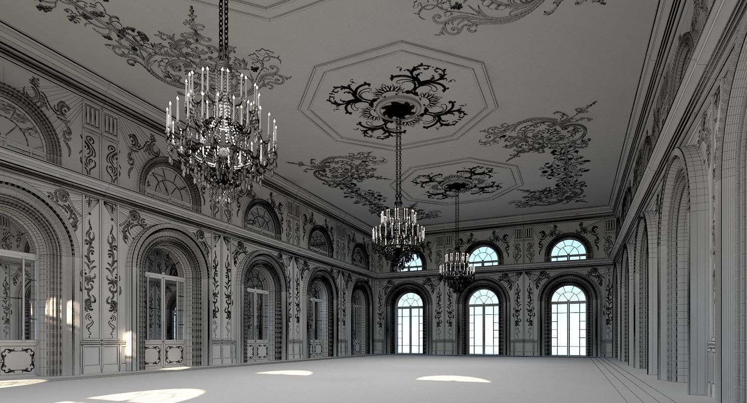 Classic Interior 314 3D model_7