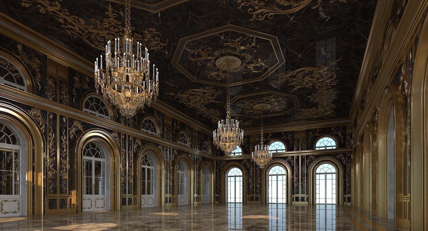 Classic Interior 314 3D model_1