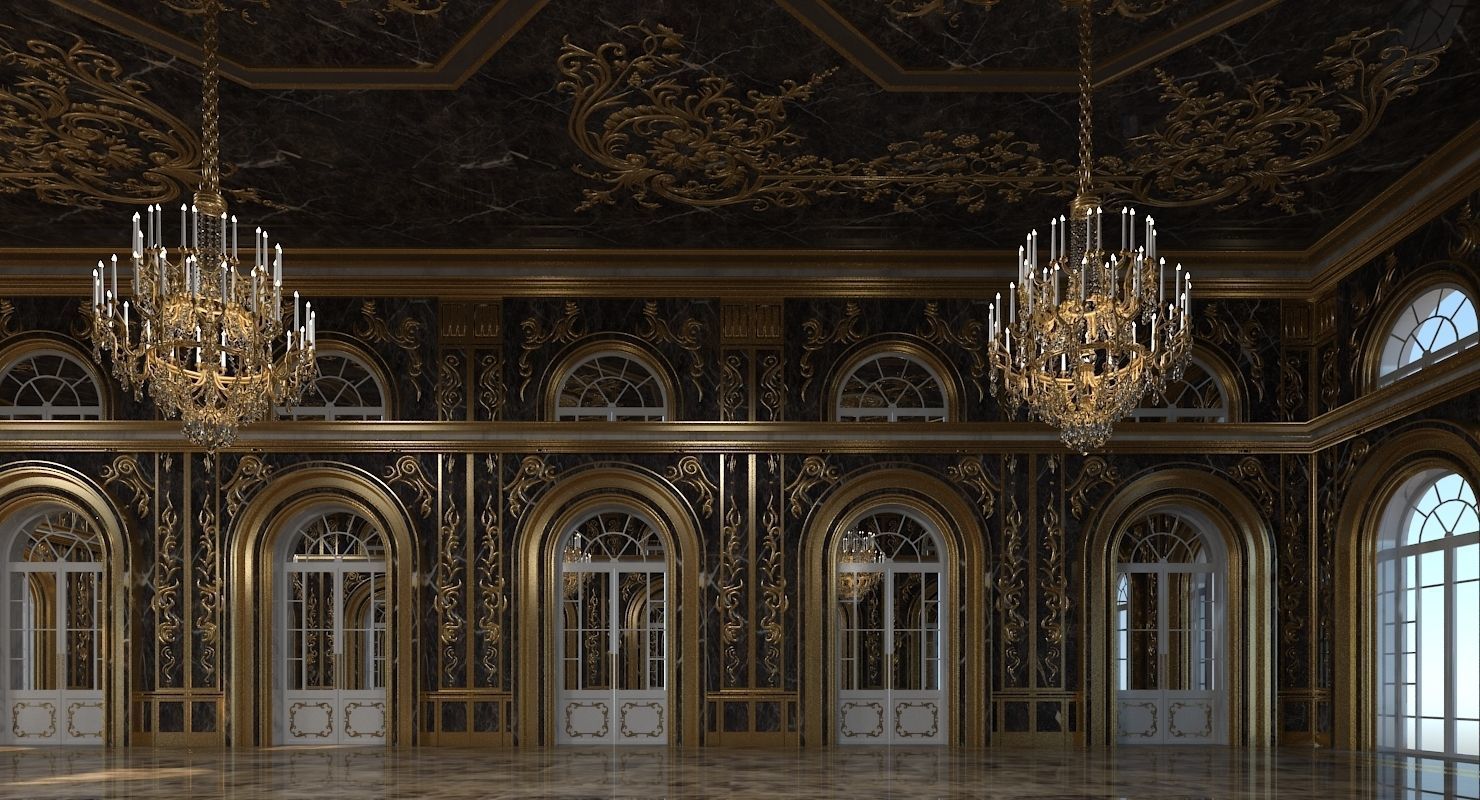 Classic Interior 314 3D model_2