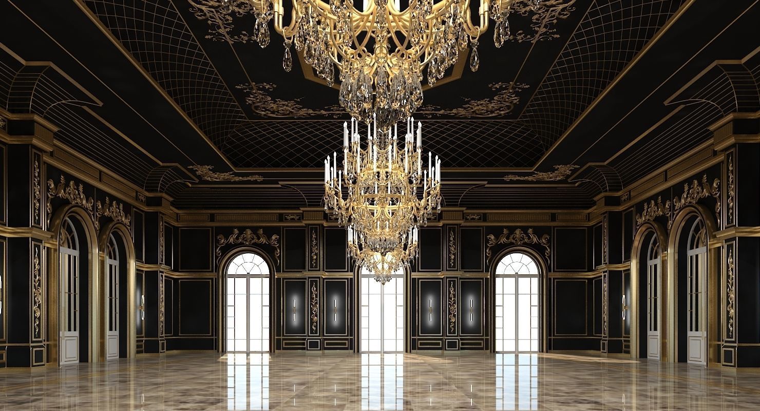 Classic Interior Scene 315 3D model_3