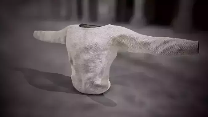 Sweatshirt sweater Low-poly 3D model