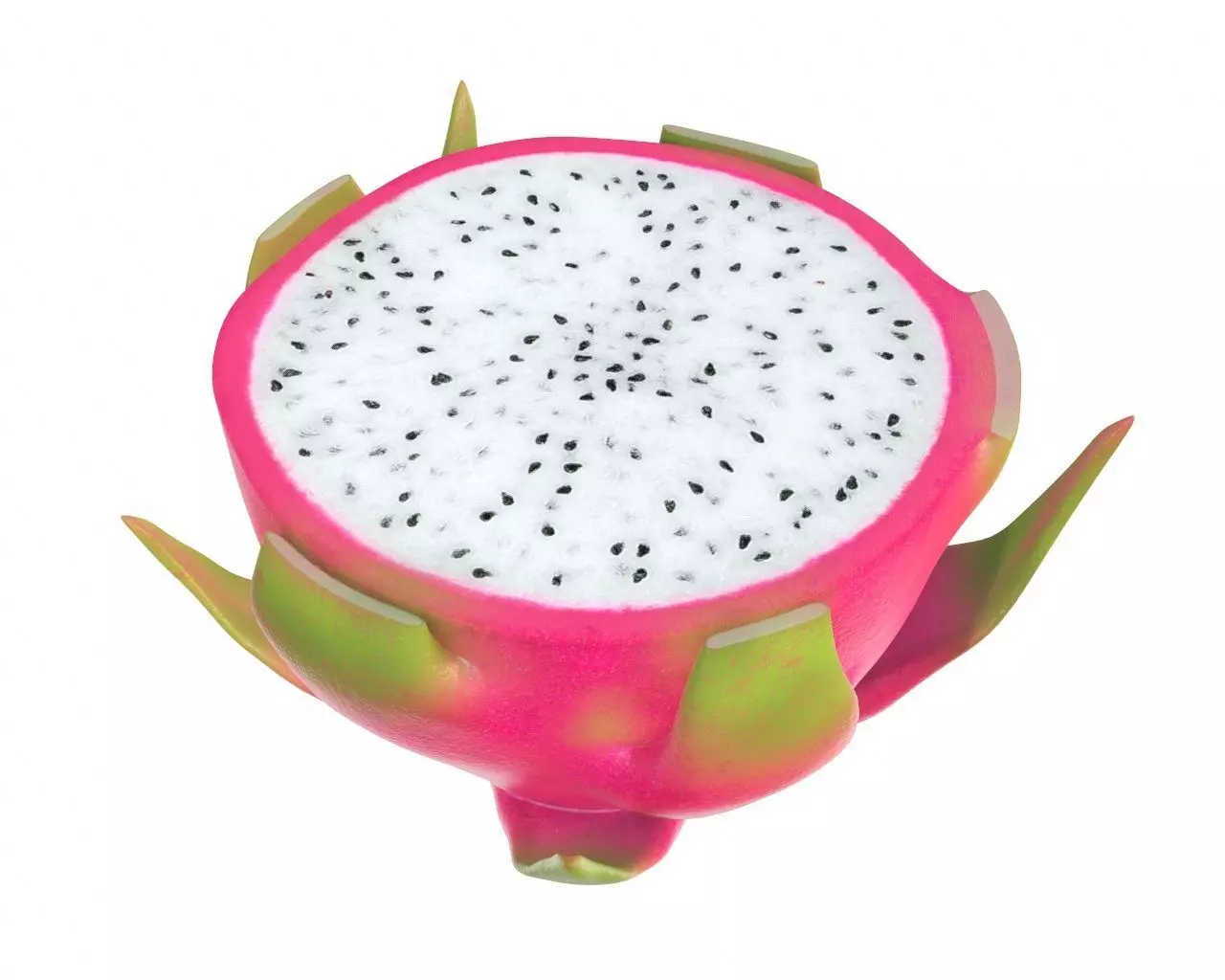 Dragonfruit half 3D model