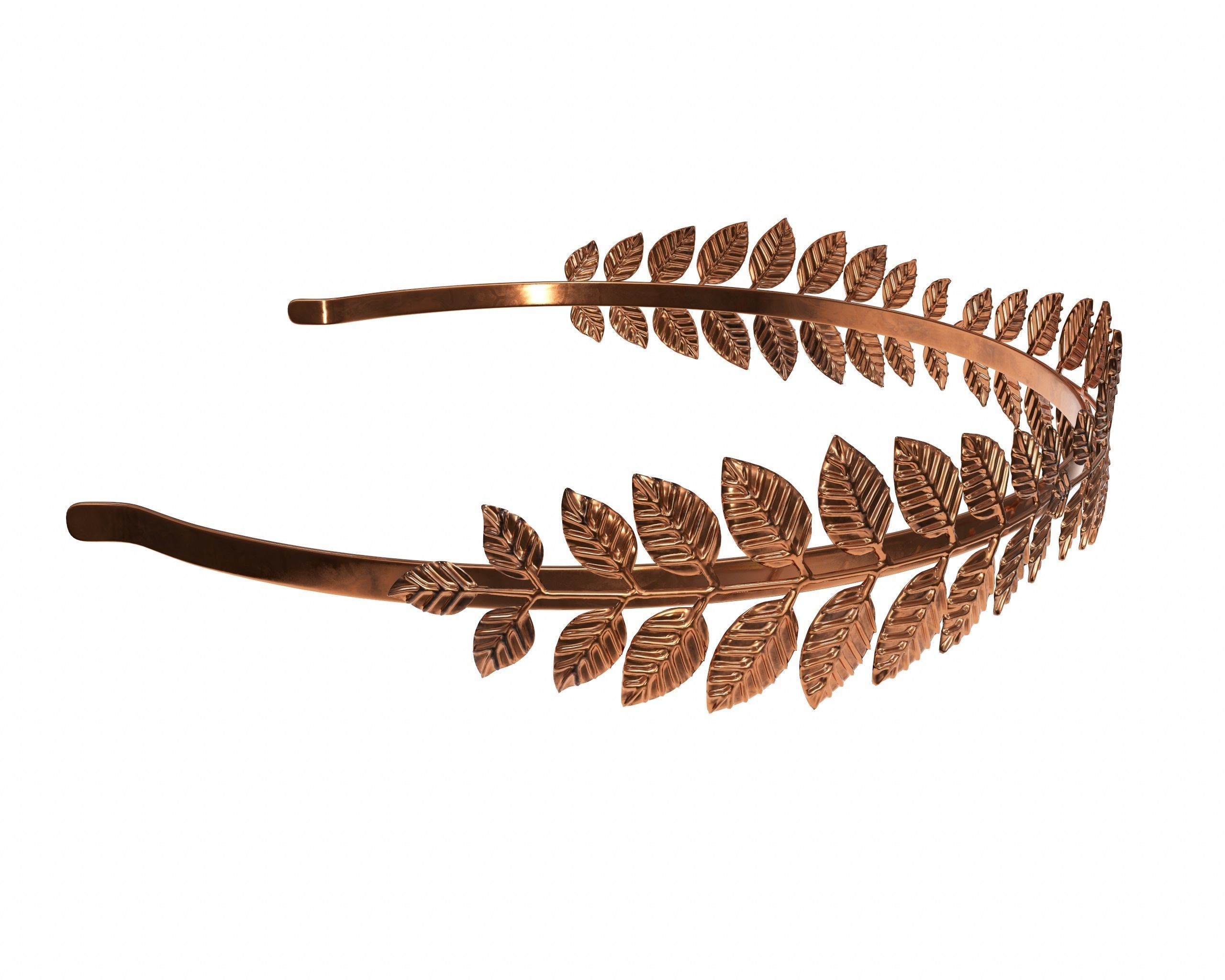 Laurel wreath headband 3D model_4
