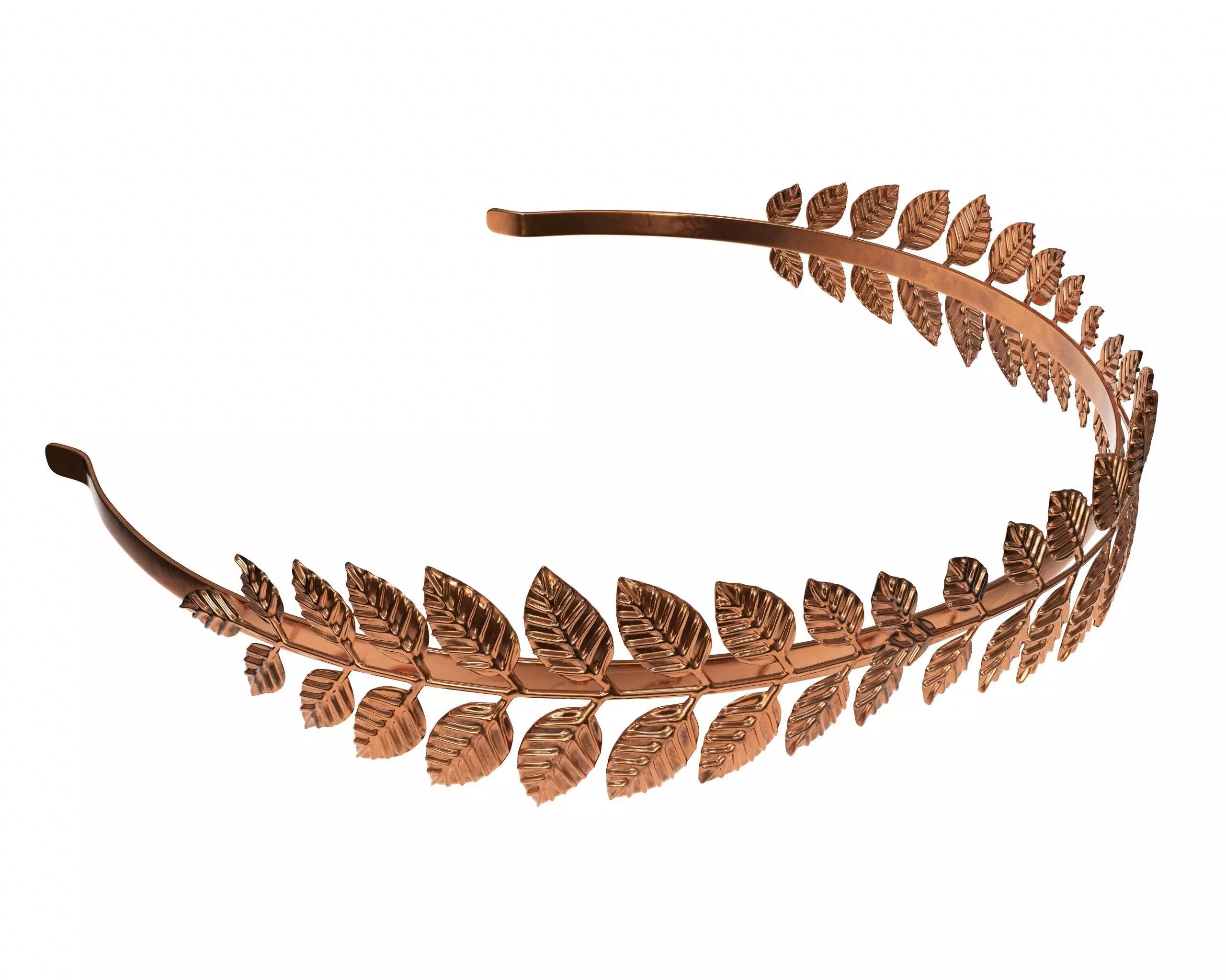 Laurel wreath headband 3D model_0